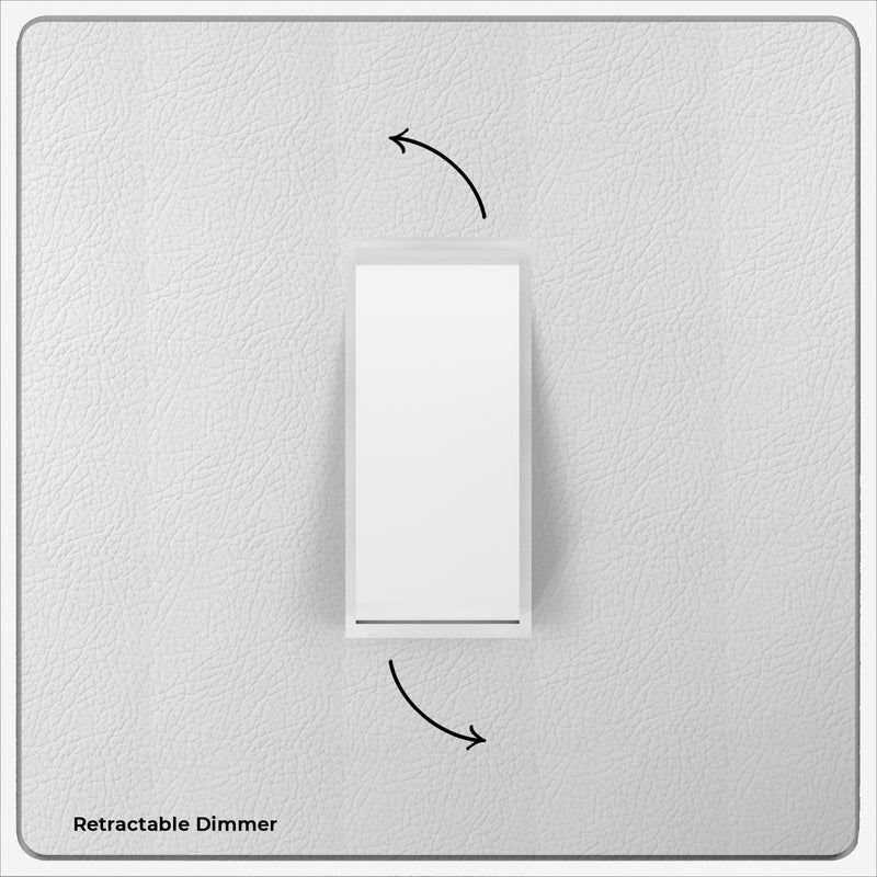 One gang laminate retractable dimmer switch