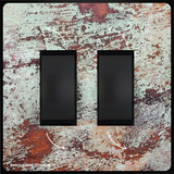 Two gang metal retractable dimmer switch