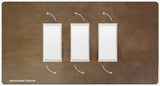 Three gang high end metal retractable dimmer switch